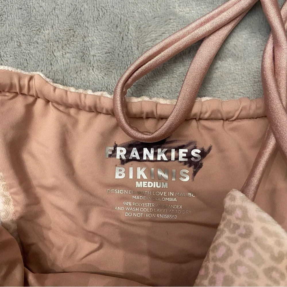 New! Frankie’s Bikinis Coco Cheetah Tia Terry String Bikini Bottom 10753